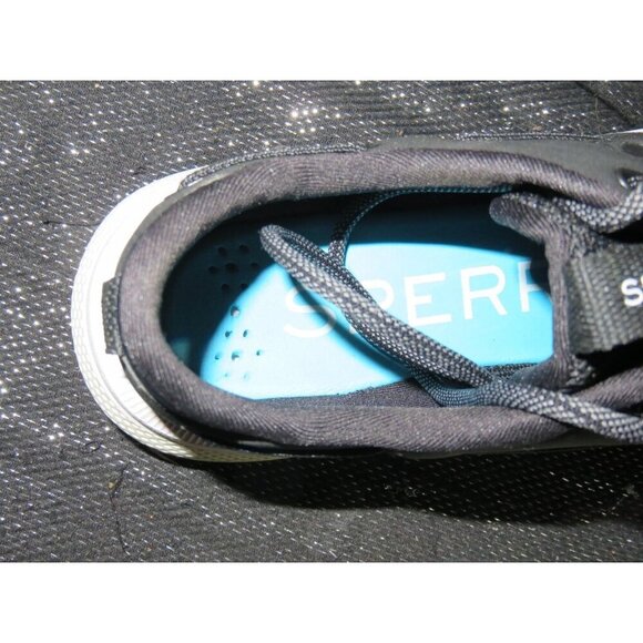 Sperry Black Top Sider 7 Seas 3 Eye Canvas Boat Shoes Sneakers size 6 STS98966 - Picture 7 of 8